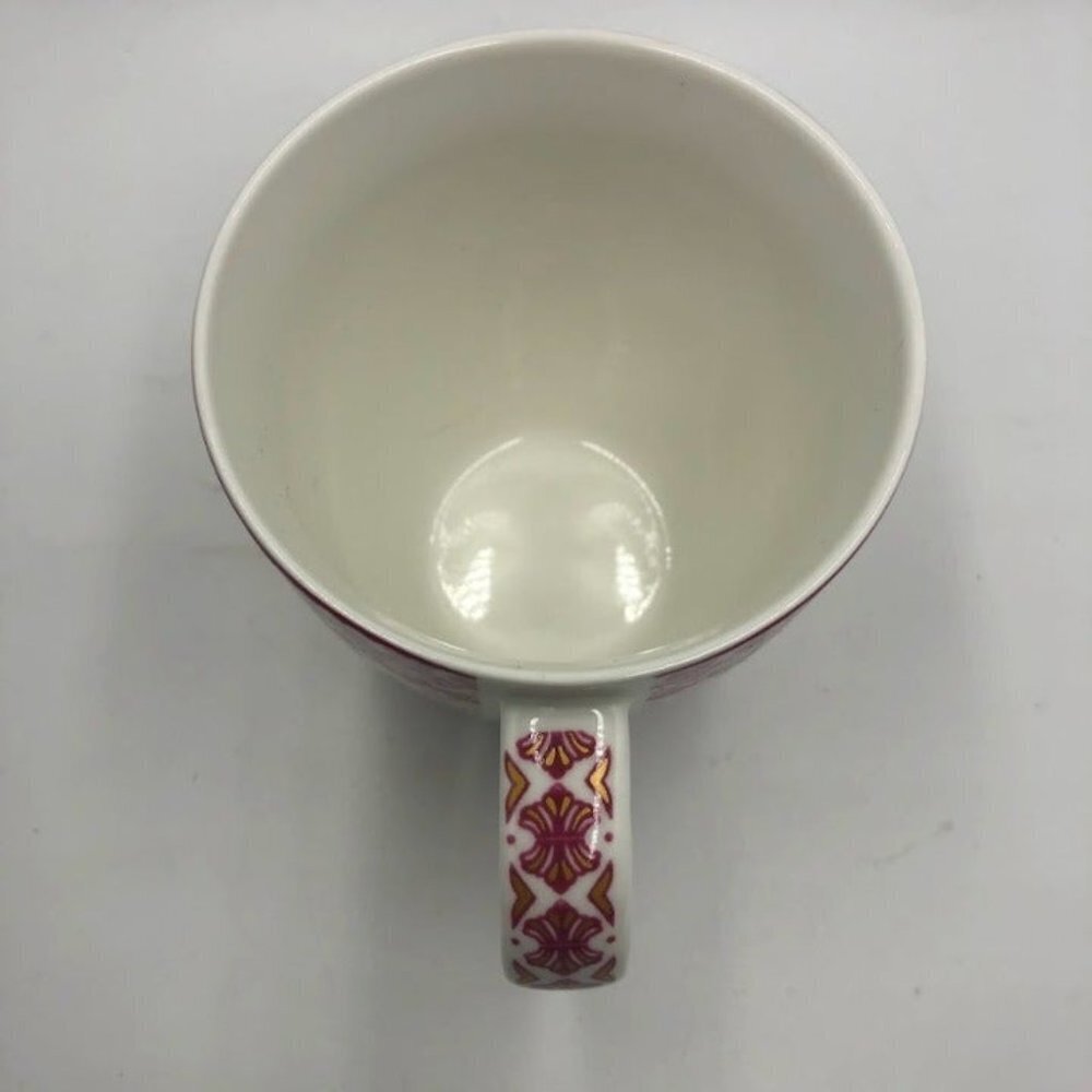 Vintage Queen's Butterfly Pink Gold White Coffee Tea Mug Fine China - Picture 9 of 13